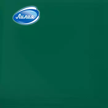 Салфетки бумажные Лилия 33х33см Зеленый 2сл 20шт