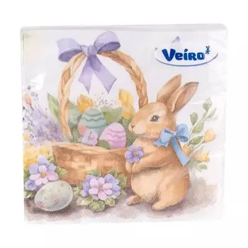 Салфетки бумажные Linia Veiro Пасха 33х33 см 20 шт