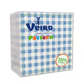 Салфетки бумажные Linia Veiro Шотландка однослойные 75 шт