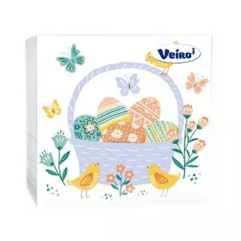 Салфетки бумажные Linia Veiro Светлой пасхи 33х33 см 20 шт