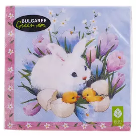 Салфетки бумажные Пасхальные Bulgaree Green 3 слоя 20 шт.