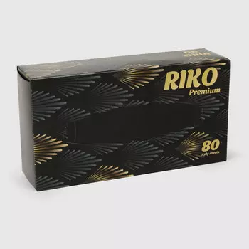 Салфетки бумажные Riko бамбуковые 3-слойные 80 шт