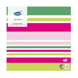 Салфетки Duni Aloha Stripe трехслойные 33x33 см 20 шт
