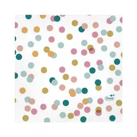 Салфетки Duni DREAM DOTS бумажные 3-х слойные 24х24 см