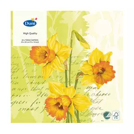 Салфетки Duni Spring Flower трехслойные 33х33 см 20 шт