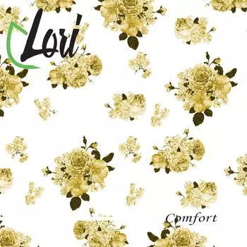 Салфетки Lori Comfort бумажные цветы 2х-слойные 33х33 см, 16 шт