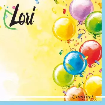 Салфетки Lori Comfort бумажные Шарики 2х-слойные 33х33 см, 16 шт