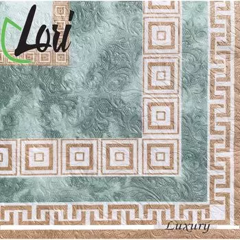 Салфетки Lori Luxury Итальянский мрамор бумажные 3х-слойные 33х33 см, 16 шт