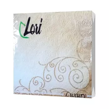 Салфетки Lori Luxury Золото бумажные 3х-слойные 33х33 см, 16 шт