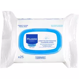 Салфетки Mustela Очищающие для лица 25 шт