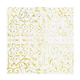 Салфетки Веселая Затея золотой 33 см 6 шт