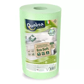 Салфетки в рулоне Qualita Eco Soft Maxi 90шт