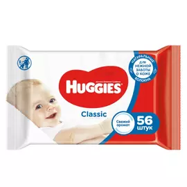 Салфетки влажные Huggies Classic 56 шт