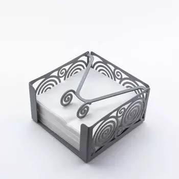 Салфетница Gala Винтаж серебро 12,6х12,6х7 см