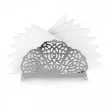 Салфетница Luxstahl Кружево 15,5 см