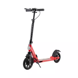 Самокат Двухколесный Складной Maxiscoo G-200S с Дисковым Ручным Тормозом, Красный