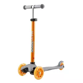 Самокат Трехколесный Maxiscoo Baby со Светящимися Колесами, Серый