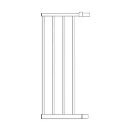 Секция к воротам Munchkin Lindam 28 см белая