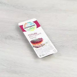 Сельдь для салата Меридиан кубики в масле 250 г