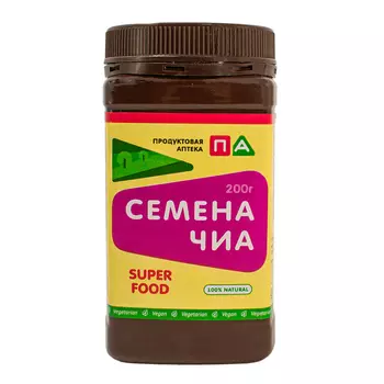 Семена чиа Продуктовая Аптека, 200 г