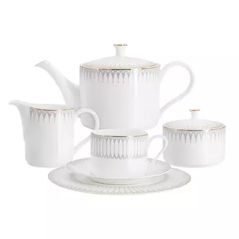 Сервиз чайный Anna Lafarg Emily Аррис 21 предметов 6 персон