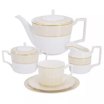 Сервиз чайный Anna Lafarg Emily Ноктюрн 40 предметов 12 персон