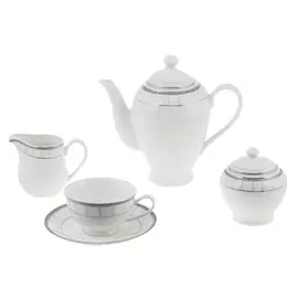 Сервиз чайный Macbeth bone porcelain Montana 15предметов 230мл 6 персон