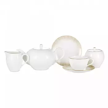 Сервиз чайный Narumi Сверкающее золото 21 предмет 6 персон