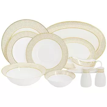 Сервиз обеденный Anna Lafarg Emily Ноктюрн 27 предметов 6 персон