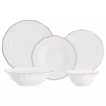 Сервиз обеденный Anna Lafarg Лотос 21 предмет 6 персон