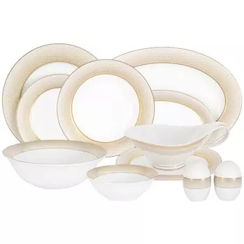 Сервиз обеденный Anna Lafarg Midori Вирджиния 50 предметов 12 персон