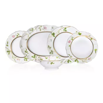 Сервиз столовый Narumi Цветущая роза на 6 персон, 20 предметов
