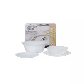 Сервиз столовый Shulopal Blanche 19 предметов