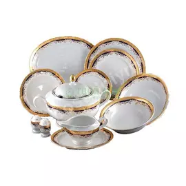 Сервиз столовый Thun 1794 Кристина Синяя лилия 27 предметов 6 персон