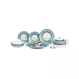 Сервиз Yves de la rosiere Monaco Bleu Turquoise 25 предметов 6 персон