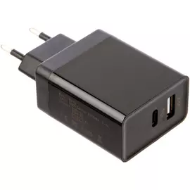 Сетевое зарядное устройство Red Line PD-3A USB+USB Type-C черный