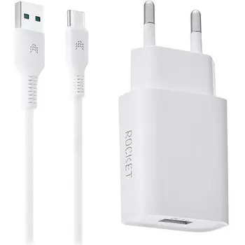 Сетевое зарядное устройство Rocket Slot Combo RWCC505WH18AC-A