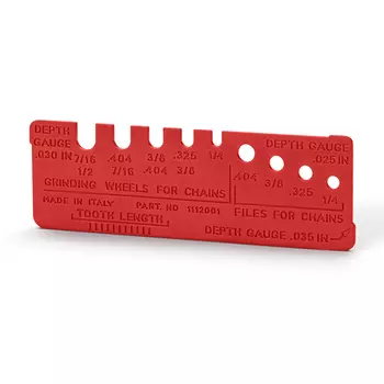 Шаблон Caiman для работы с цепями и шинами (шаг, паз, угол)