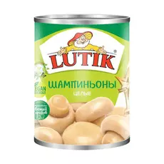 Шампиньоны целые Lutik 425 мл