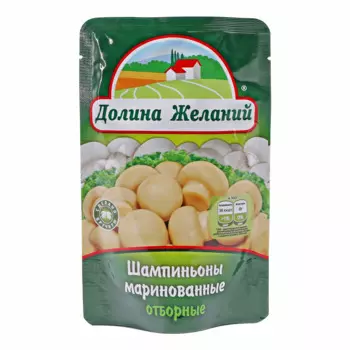Шампиньоны Долина желаний маринованные, 250 мл