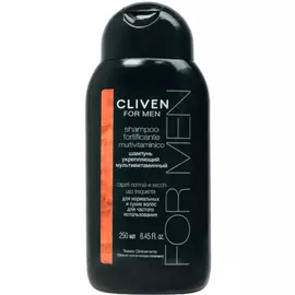 Шампунь Cliven укрепляющий мультивитаминный для нормальных и сухих волос 250 мл