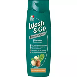 Шампунь для поврежд.волос Содалис wash&amp;go 400 мл