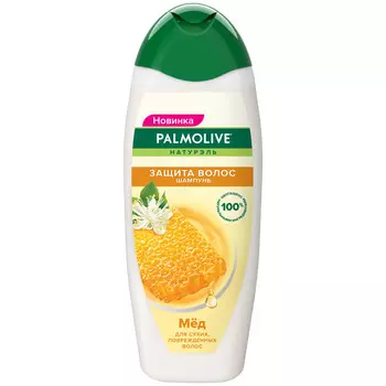 Шампунь Palmolive Натурэль Защита Волос Мед для сухих, поврежденных волос, 450 мл