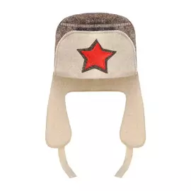 Шапка Доктор баня Шляпа ушанка комбинированная 80026