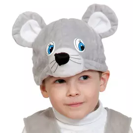 Шапочка карнавальная Карнавалофф Мышонок