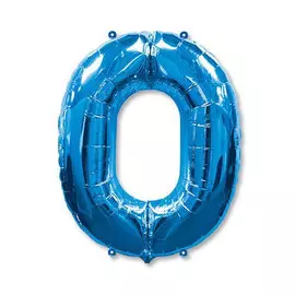 Шар-цифра Flex Metal 0 синий