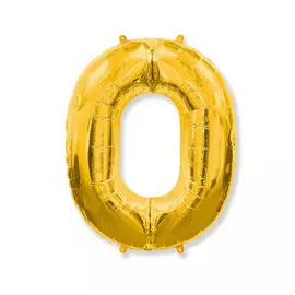 Шар-цифра Flex Metal 0 золото