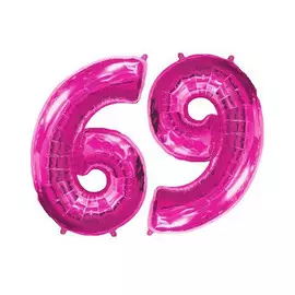 Шар-цифра Flex Metal 6/9 фуксия