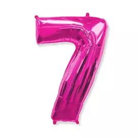 Шар-цифра Flex Metal 7 фуксия