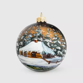 Шар елочный Irena ночное сияние 100 мм